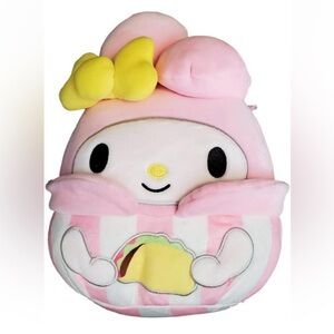 Squishmallows 🩷 My Melody 8” Taco Food Truck Series Pink White Plush